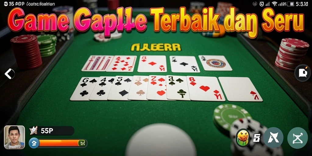 Tampilan gameplay seru Gaple di 55RP.