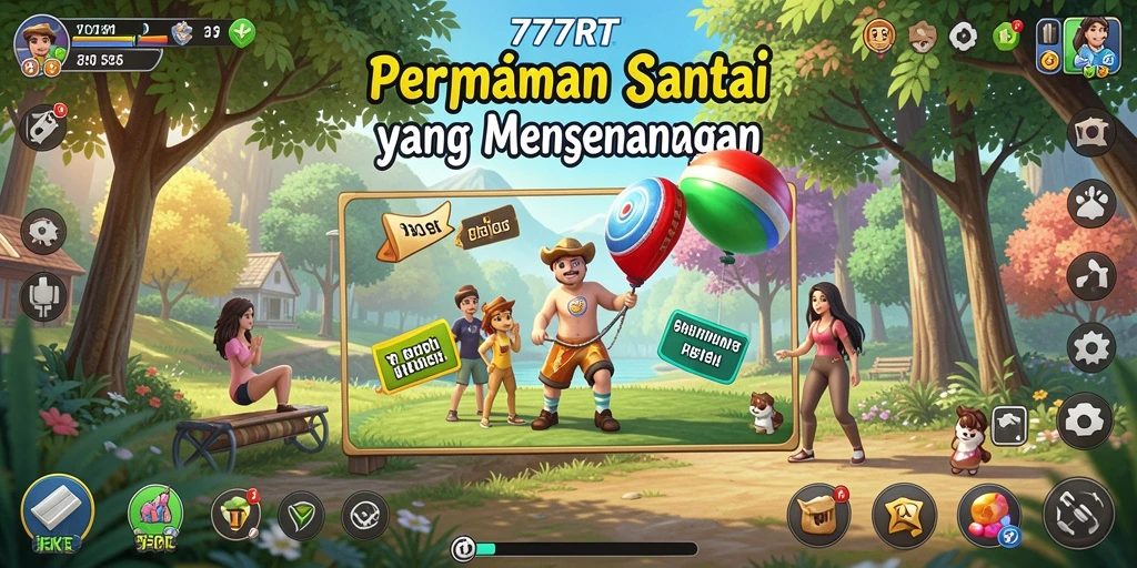 Screenshot gameplay yang menunjukkan keseruan bermain 777RT.