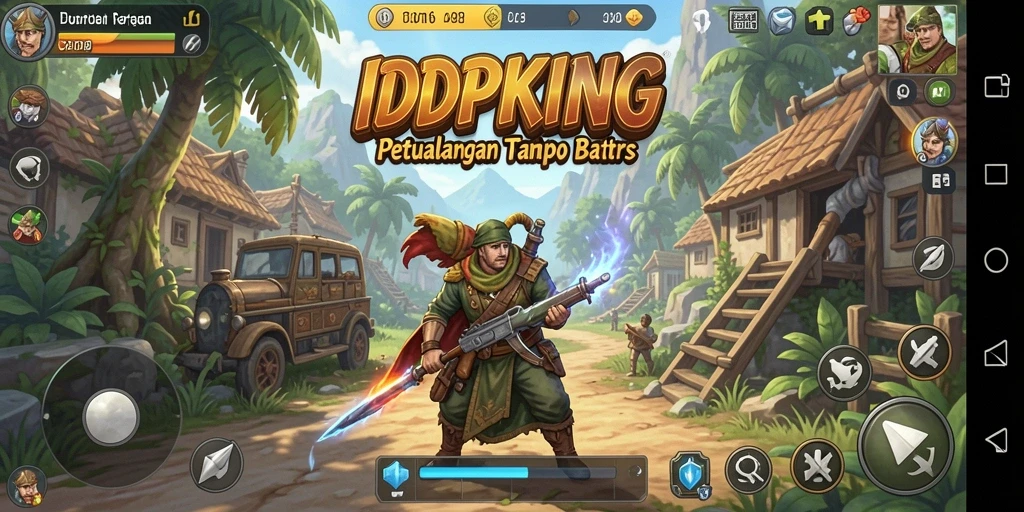 Gameplay menakjubkan dalam IDPKING di dunia terbuka.