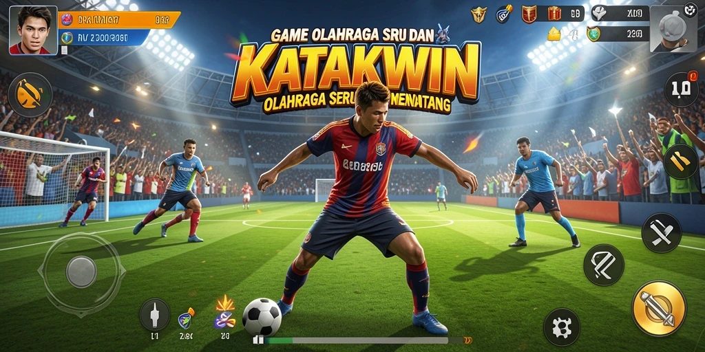Tampilan gameplay KATAKWIN yang menarik dan dinamis.