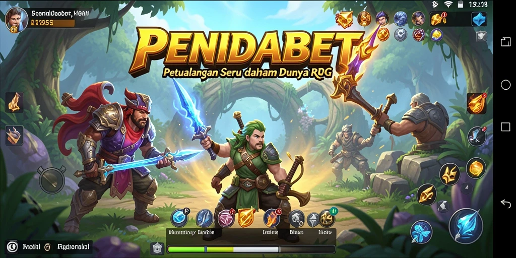 Screenshot PENIDABET dengan tampilan aksi RPG yang mendebarkan.