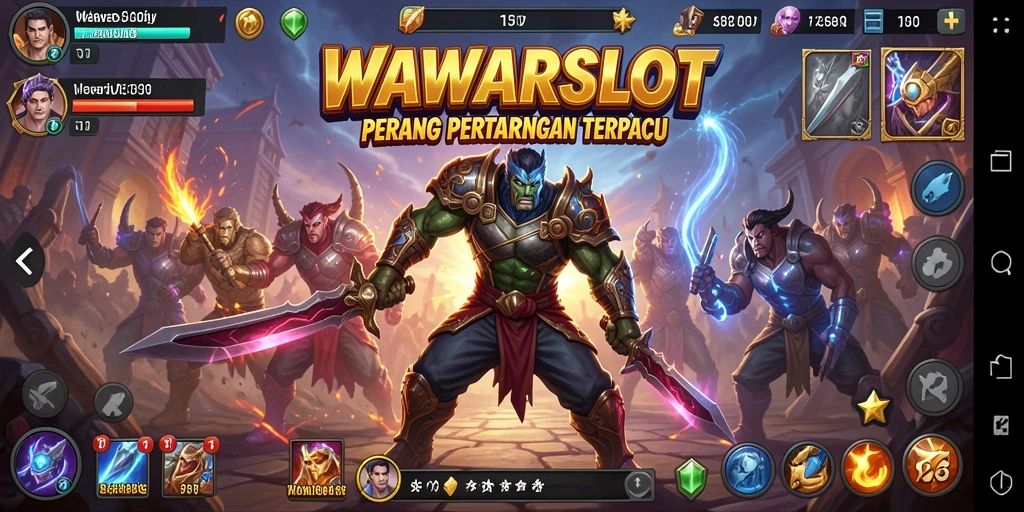 Tampilan seru gameplay WAWARSLOT yang intens dan penuh aksi.